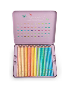 Boîte métal 50 crayons pastels - Les Rosalies - Moulin Roty 2