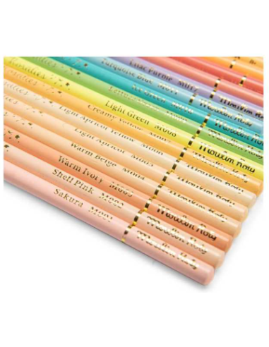 Boîte métal 50 crayons pastels - Les Rosalies - Moulin Roty