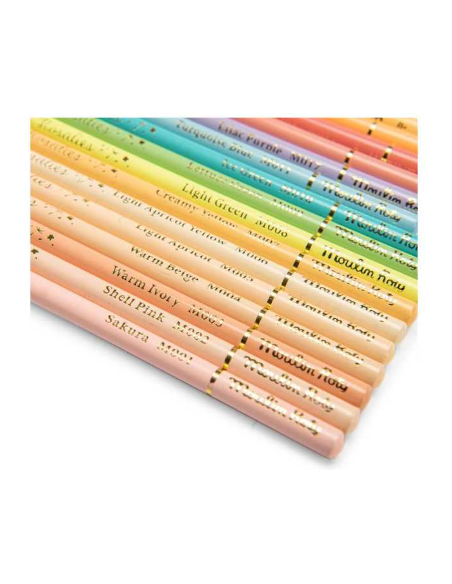 Boîte métal 50 crayons pastels - Les Rosalies - Moulin Roty