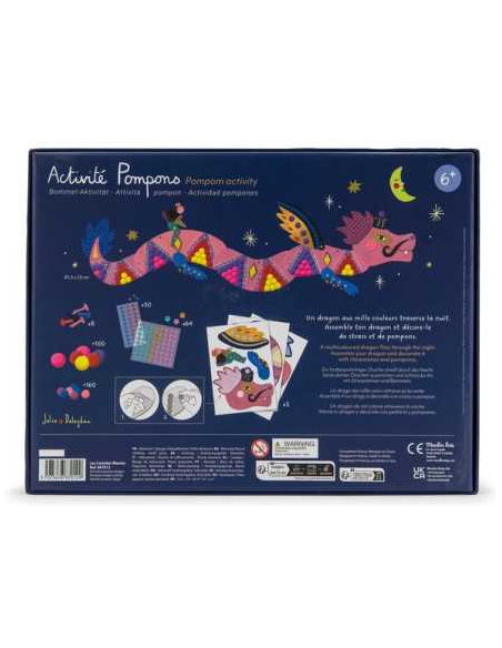 Activité pompons dragon - Les comètes filantes - Moulin Roty