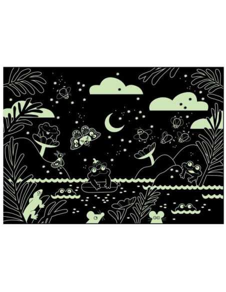 Puzzle phosphorescent Au clair de lune 24 pièces - Moulin Roty