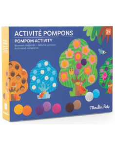 Activité pompons arbres - Les Toupitis - Moulin Roty
