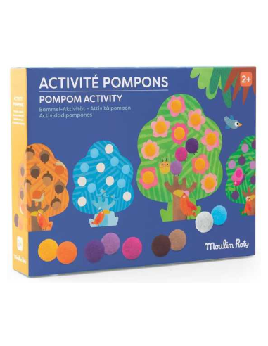 Activité pompons arbres - Les Toupitis - Moulin Roty
