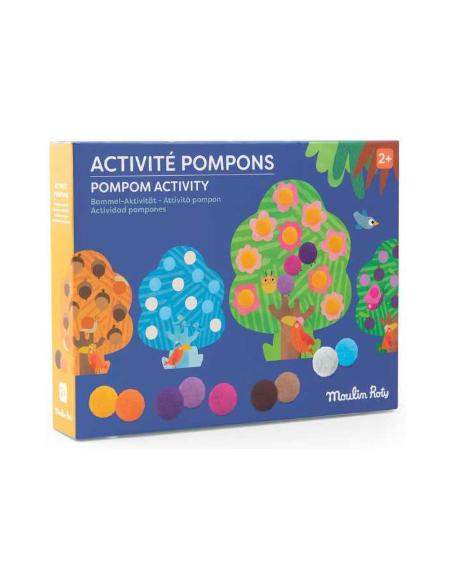 Activité pompons arbres - Les Toupitis - Moulin Roty