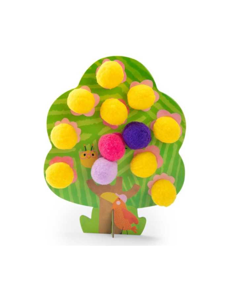 Activité pompons arbres - Les Toupitis - Moulin Roty