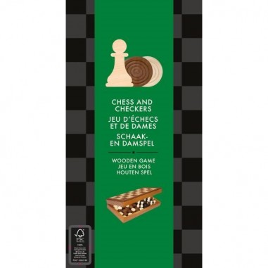Jeu d'echecs et de Dames Pliable - Jeu de voyage - Asmodee