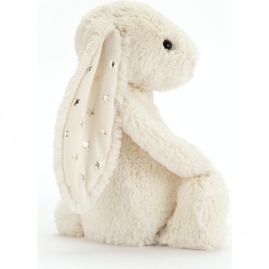 Peluche lapin bashful blanc étoile Twinkle 18 cm - Jellycat