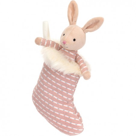 Peluche Lapin chaussette scintillant - 20 cm - Jellycat