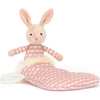 Peluche Lapin chaussette scintillant - 20 cm - Jellycat