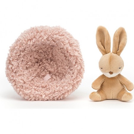 Peluche en lapin en hibernation - Jellycat
