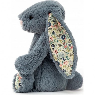 Peluche Lapin Bleu Gris Blossom Dusky Blue - 31cm - Jellycat