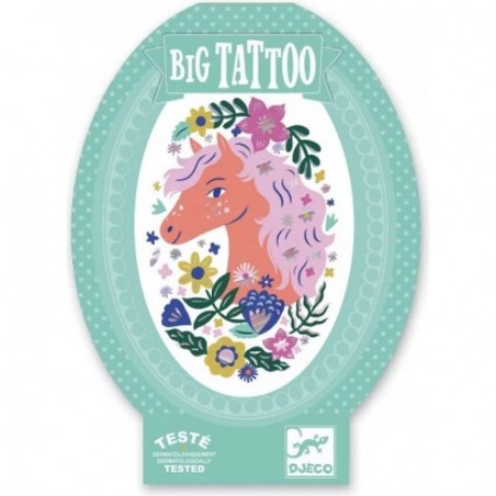 Grand tatouages pour enfant Chevaux - Djeco