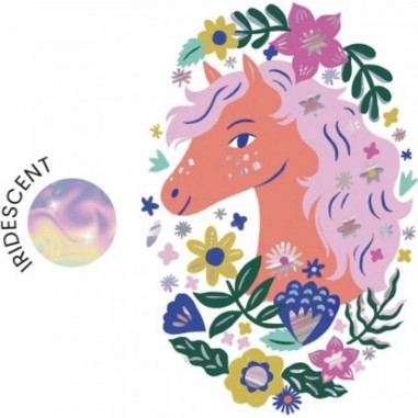 Grand tatouages pour enfant Chevaux - Djeco