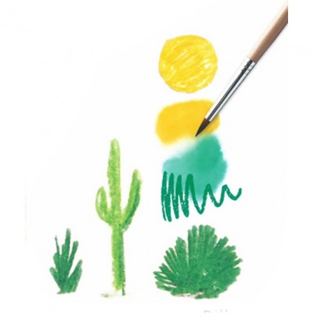24 crayons de couleur aquarellables - Djeco