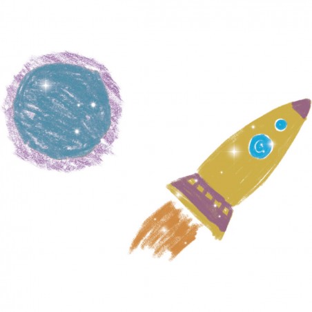 8 crayons métallisés pour enfant - Djeco
