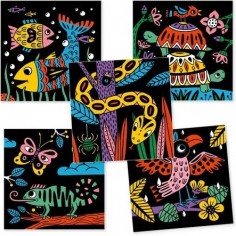Coloriage pour ne pas dépasser Tortues, Insectes, Poissons - Djeco 2