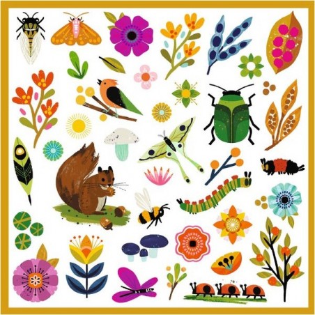 Stickers autocollants thème du Jardin - Djeco