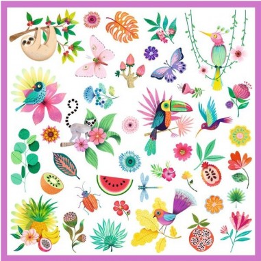 Stickers autocollants pour enfant - Paradise - Djeco