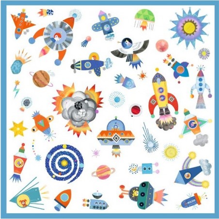Stickers autocollants thème de l'espace - Djeco