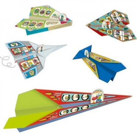 Origami pour enfant - Avions en papier - Djeco