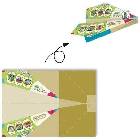 Origami pour enfant - Avions en papier - Djeco