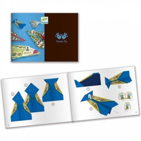 Origami pour enfant - Avions en papier - Djeco