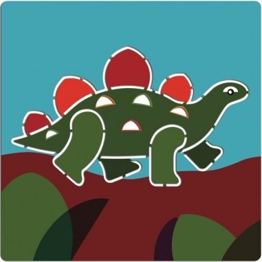 Pochoir Dinosaures - T Rex, Tricératops, Brachiosaure, Mammouth - Djeco