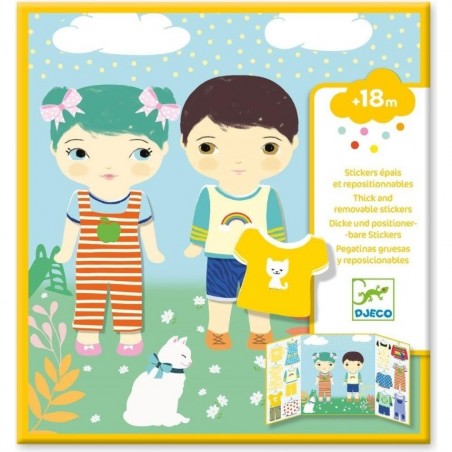 Stickers autocollants Vêtements - Dès 18 mois - Djeco