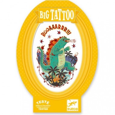 Grand tatouage - Monstre Godzilla - Djeco