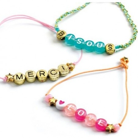 Kit de perles en verre et de perles alphabet pour bracelets et bijoux DIY -  Perles & Co