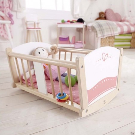 Lit pour poupée - Berceau à bascule - Hape Toys