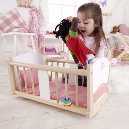 Lit pour poupée - Berceau à bascule - Hape Toys