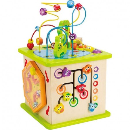 Cube d'activités en bois pour bébé - Hape Toys