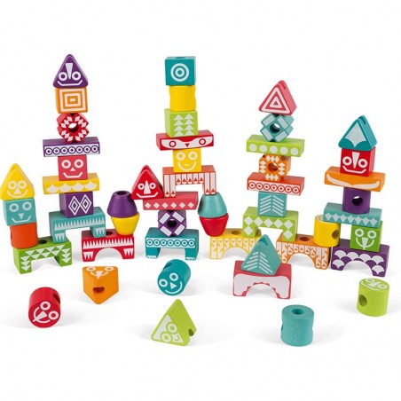 Edutotem - Jeu puzzle en bois à empiler - Janod