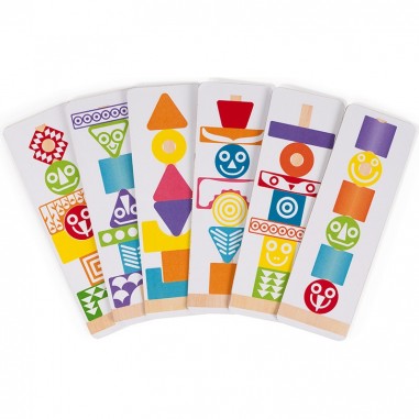 Edutotem - Jeu puzzle en bois à empiler - Janod