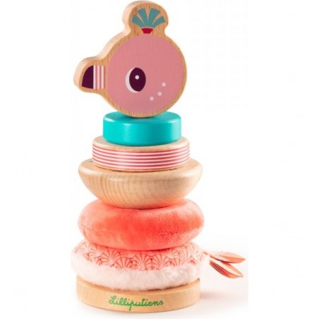 Pyramide à empiler pour bébé - Anaïs le Flamant rose - Lilliputiens
