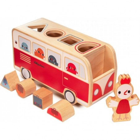 Bus Paulette - Jouet d'éveil formes et couleurs - Lilliputiens
