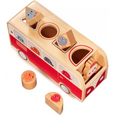 Bus Paulette - Jouet d'éveil formes et couleurs - Lilliputiens