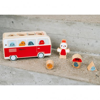 Bus Paulette - Jouet d'éveil formes et couleurs - Lilliputiens