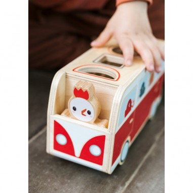 Bus Paulette - Jouet d'éveil formes et couleurs - Lilliputiens