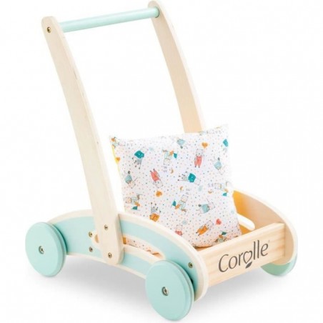 Chariot de marche en bois avec coussin - Corolle