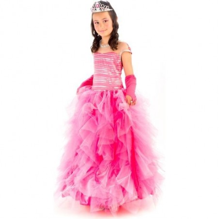 Déguisement Princesse Rose - 5-7 ans - Corolle