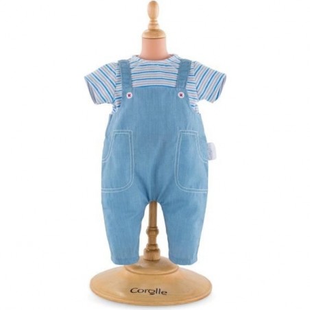 Salopette et tee-shirt pour poupée Mon Grand Poupon 36 cm - Corolle