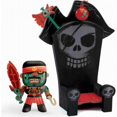 Figurine Kyle & Ze throne - pirate Arty toys - Djeco