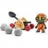Figurine Baldy & Big paf - Arty toys avec catapulte - Djeco