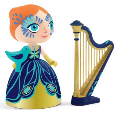 Figurine Elisa & Ze harpe princesse Arty toys - Djeco