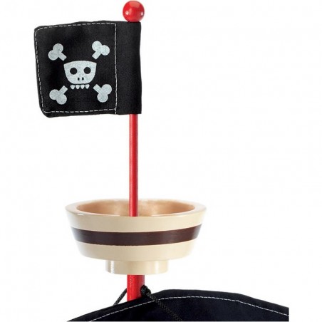 Figurine Ze Pirat Boat - bateau pirate en bois - Djeco