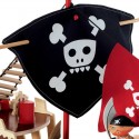 Figurine Ze Pirat Boat - bateau pirate en bois - Djeco