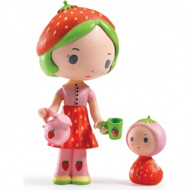 Figurine Berry et Lila la fraise - Figurine Tinyly - Djeco