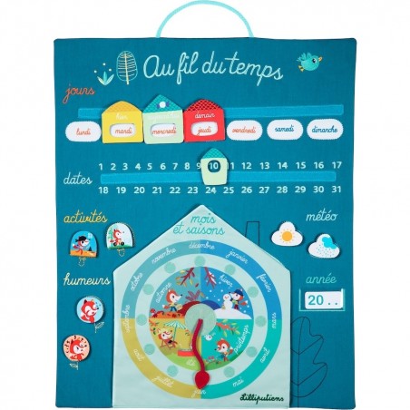 Calendrier pour enfant Au fil du temps - Lilliputiens